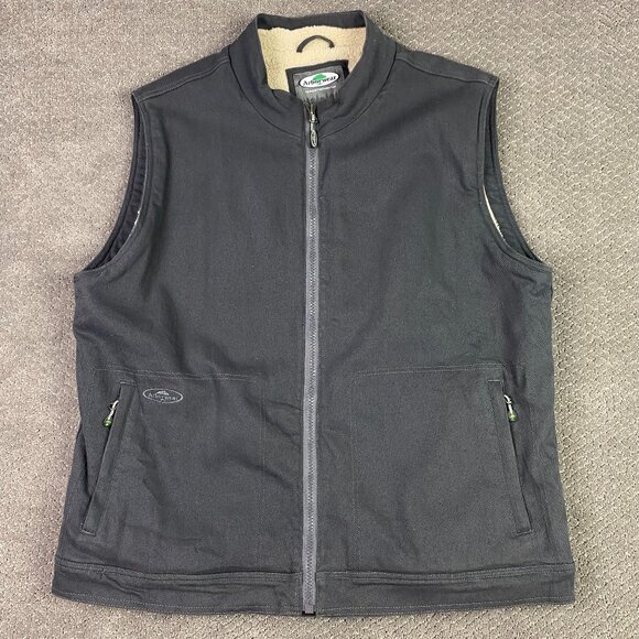 Arborwear Vest Men's 2XL Canvas Cotton Work Gray Sherpa Fleece Lined XXL - Picture 1 of 14